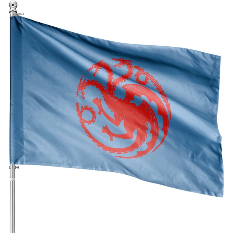 Targaryen Three Dragons House Flags, House Of Dragon House Flags — Decorative Flags