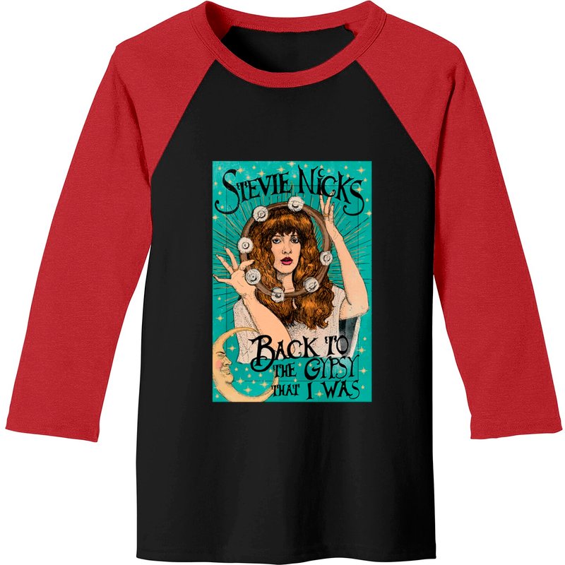 Stevie Nicks Back To The Gypsy That I Was - Stevie Nicks - Baseball Tees — T-shirts pour hommes