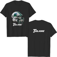 Tulane Green Wave Original Dripping Football Helmet Green T-shirt — T-shirts pour hommes