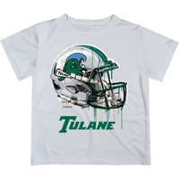 Tulane Green Wave Original Dripping Football Helmet T-shirt — T-shirts pour hommes