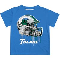 Tulane Green Wave Original Dripping Football Helmet T-shirt — T-shirts pour hommes
