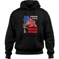 Proud To Be An American Veteran Hoodies
