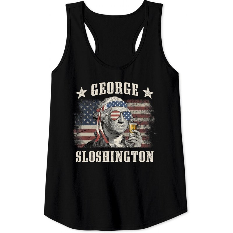 George Sloshington Washington Tank Tops — T-shirts pour hommes