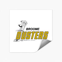 Defunct - Broome Dusters Hockey 1974 - New York - Stickers