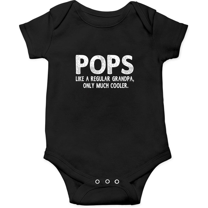 Pops Definition Like Regular Grandpa Only Cooler Funny Onesies — Bodys bébé