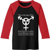 Trans Radiation (alternate) - Age Of Sin - Papal Text -white - Age Of Sin - Baseball Tees — T-shirts pour hommes