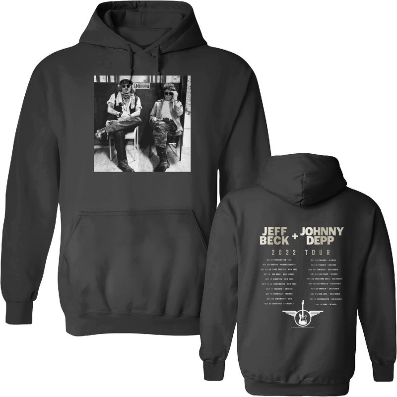 Jeff Beck And Johnny Depp 2022 Tour Hoodie — Sweats à capuche pour hommes