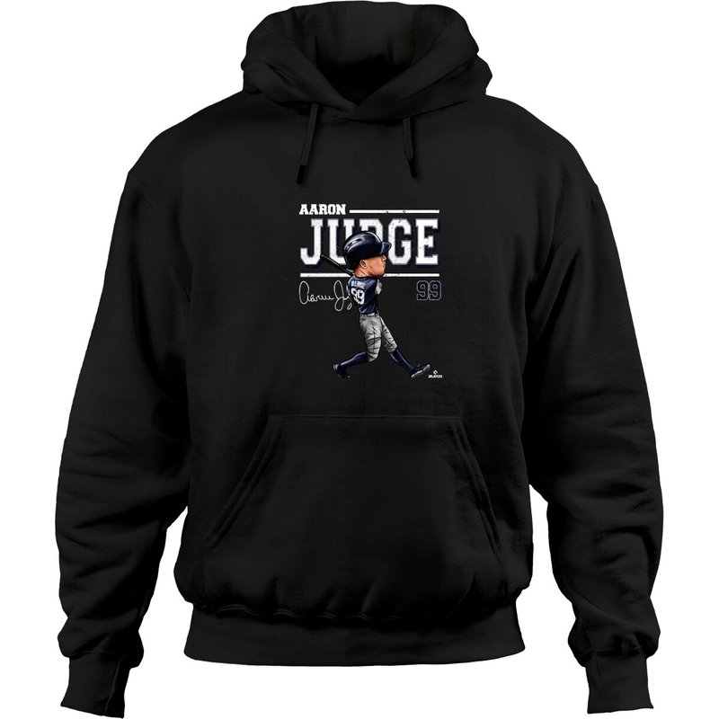 Aaron Judge Kids Hoodies - New York Y Baseball Aaron Judge Cartoon Wht — Sweats à capuche pour hommes