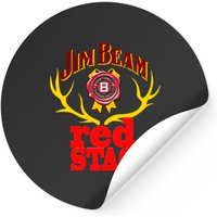 Jim Beam Red Stag Stickers — Autocollants et stickers