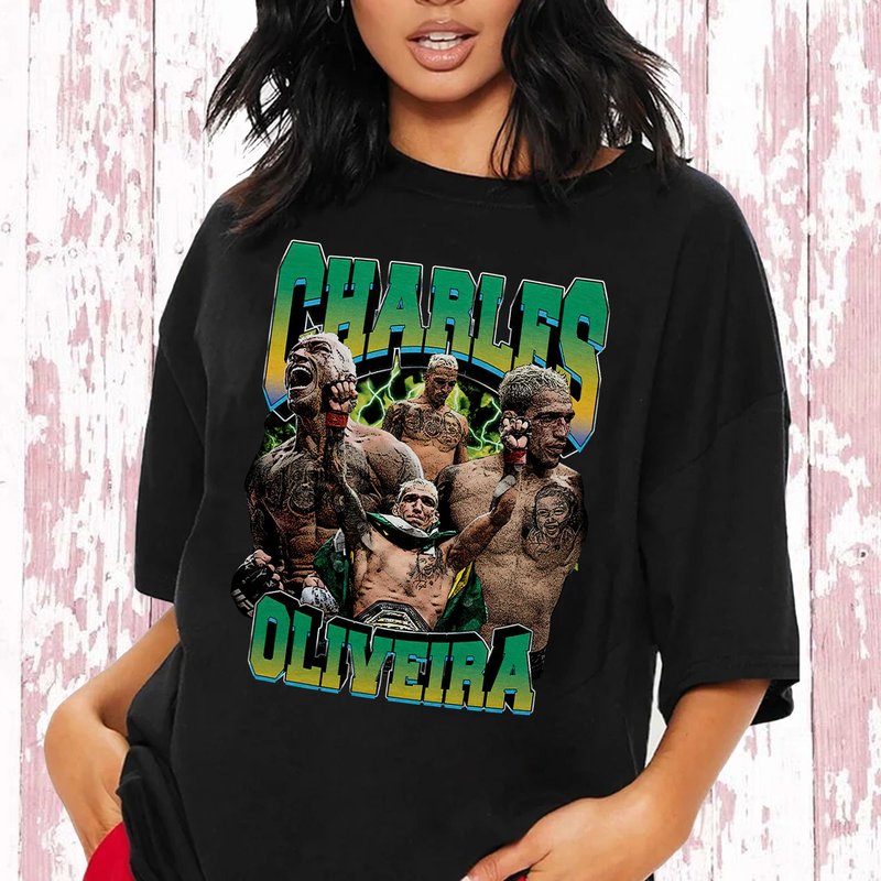 Charles Oliveira Do Bronx Vintage Shirt, Charles Oliveira T-shirt — T-shirts pour hommes