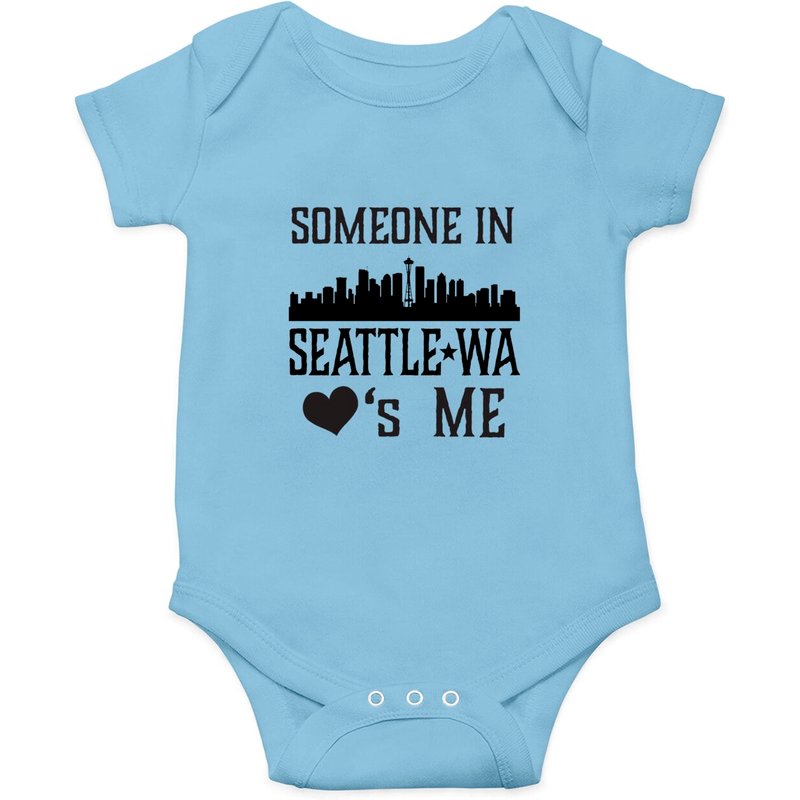 Someone In Seattle Washington Loves Me Onesies — Bodys bébé