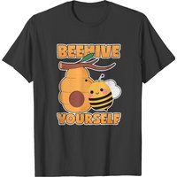 Beehive Bees Pun Beekeeper Word Joke Beehive Yourself T-shirts — T-shirts pour hommes