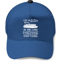Pontoon Captain Baseball Caps Life Is Better At The Lake Pontoon Captain Lover Funny — Casquette de baseball