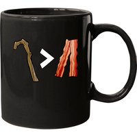 My Stick Is Better Than Bacon - Equation - Bacon - Mugs