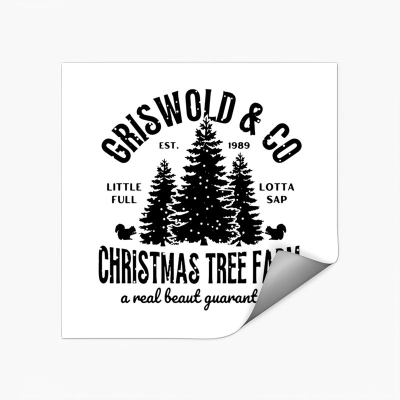 Griswold & Co Christmas Tree Logo Stickers. National Lampoon's Stickers — Autocollants et stickers
