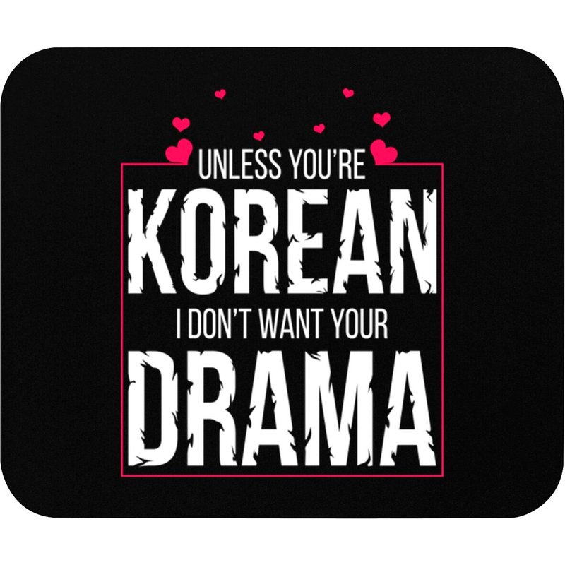 K-drama Fan Pink - K Drama - Mouse Pads — Tapis de souris et sous-mains