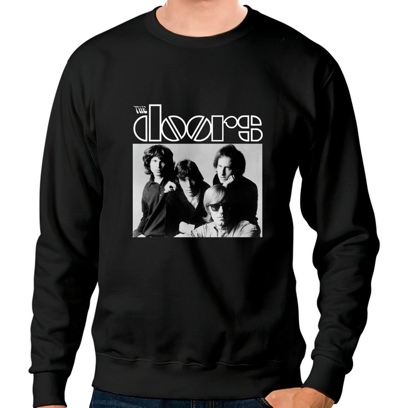 The Doors Tee, Rock Band Sweatshirts, Doors Logo Sweatshirts — Sweats à capuche pour hommes