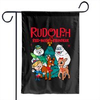 Rudolph The Red Nosed Reindeer Garden Flags — Drapeaux décoratifs