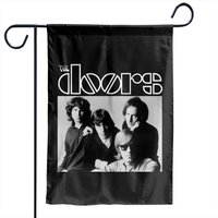 The Doors Tee, Rock Band Garden Flags, Doors Logo Garden Flags