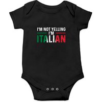 Bandera Italian Onesies I'm Not Yelling I'm Italian