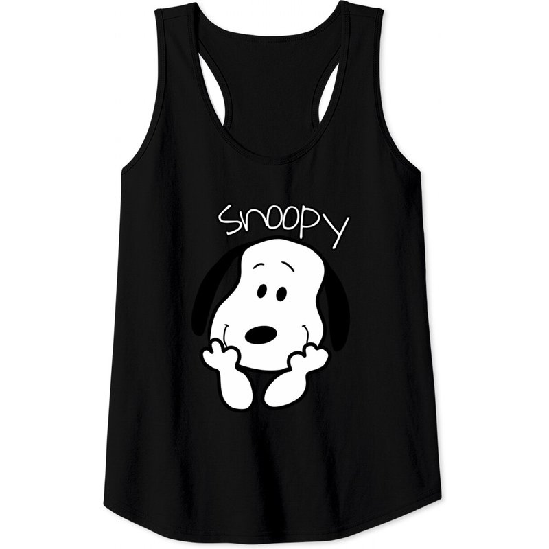 Cute Smile Snoopy By Kuh - Snoopy - Crewneck Tank Tops — T-shirts pour hommes