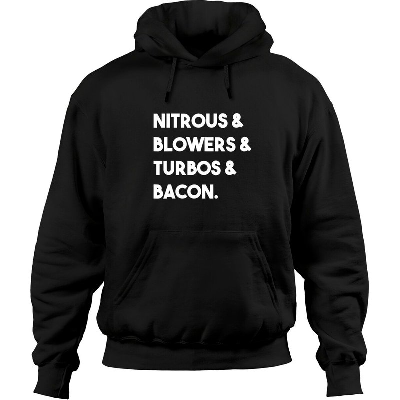 Nitrous Blowers Turbos Bacon Hoodies — Sweats à capuche pour hommes