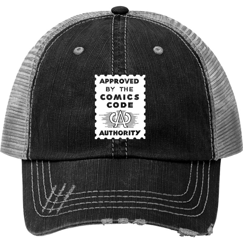 Comics Code Authority Shirt - Comic Book Fan Shirt - Comics Code Stamp - Print Trucker Hat