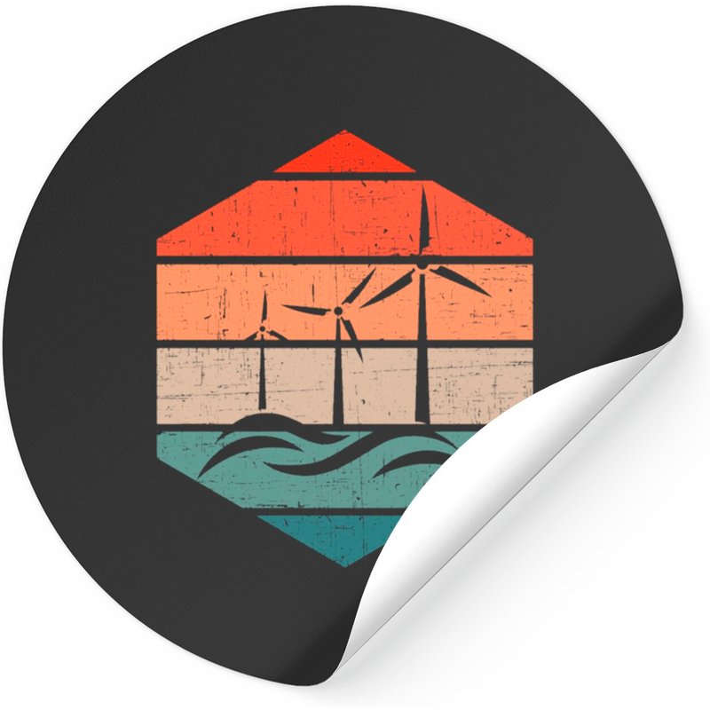 Wind Turbine Tower Technician Renewable Energy Stickers — Autocollants et stickers