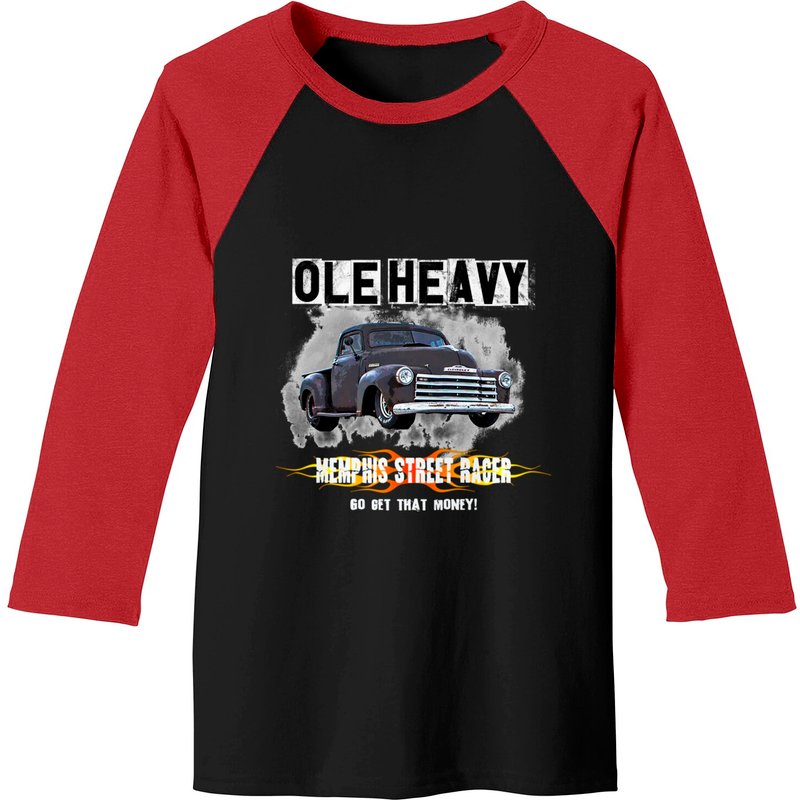 Ole Heavy. Jj Boss Ole Heavy Shirt. Racing. Baseball Tees — T-shirts pour hommes