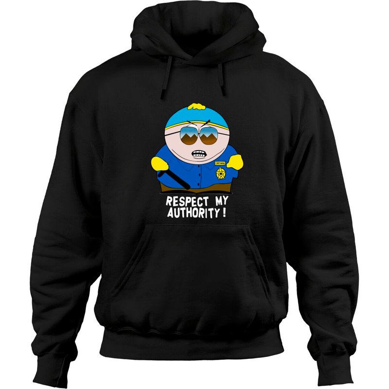 Respect My Authority Cool Vector Funny Hoodies — Sweats à capuche pour hommes