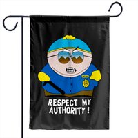 Respect My Authority Cool Vector Funny Garden Flags