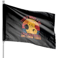 That's What I Do Cat Lovers Paddleball Player Pickleball House Flags