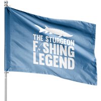 The Sturgeon Fishing Legend House Flags — Drapeaux décoratifs