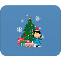 Lucy Van Pelt Around The Christmas Tree - Lucy Van Pelt - Mouse Pads — Mouse Pads & Desk Mats