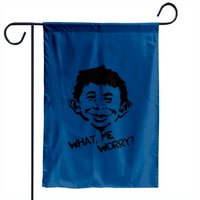 Mad What Me Worryt-garden Flags