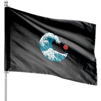 The Great Wave Unisex House Flags — Drapeaux décoratifs