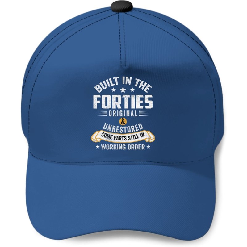 Built In The Forties Built In The 40s Birthday Baseball Caps — Casquette de baseball