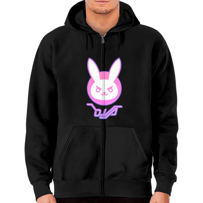 Dva Logo - Overwatch - Zip Hoodies