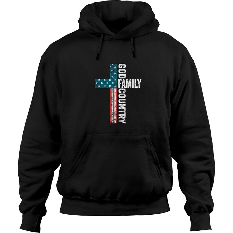 God Family Country - Patriotic Freedom Christian U Hoodies — Mens Hoodies