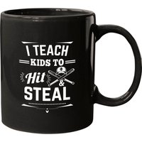 I Teach Kids To Hit & Steal - Baseball Team Mugs — Tasses et gobelets