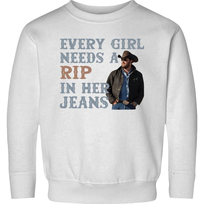 Every Girl Needs A Rip In Her Jeans Sweatshirts