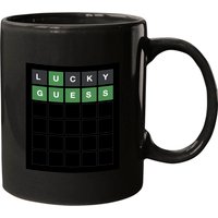 Wordle Lucky Guess Funny Wordl Grid Word Game Design Mugs — Tasses et gobelets