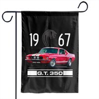 1967 Shelby Gt350 Mustang Fastback Collector Car Garden Flags — Drapeaux décoratifs