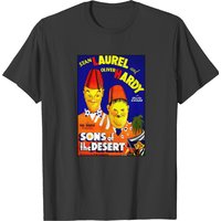Laurel Hardy Vintage Sons Of The Desert Print T-shirt T-shirts — T-shirts pour hommes