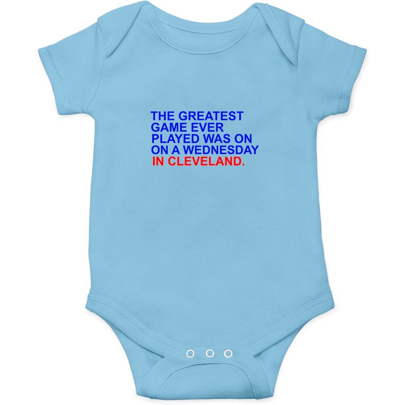 The Greatest Game Ever Played Was On A Wednesday Onesies — Bodys bébé