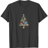 Christmas Tree Camper Vehicles Camping Rving Trail T-shirts