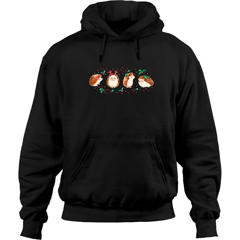 Christmas Hedgehog - Christmas - Long Sleeve Hoodies — Sweats à capuche pour hommes