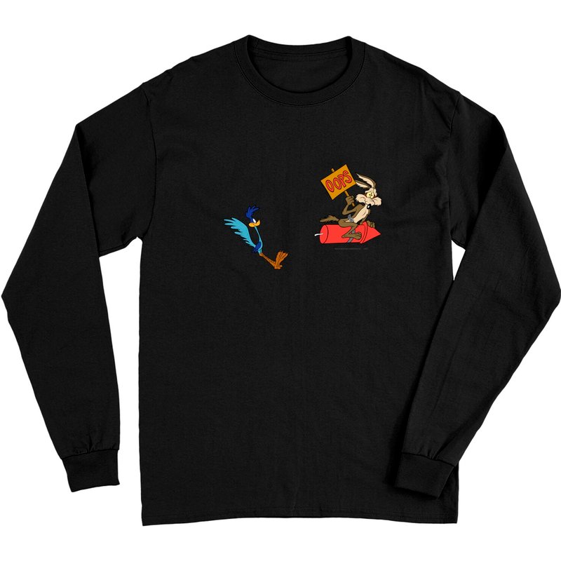 Wile E Coyote And Road Runner™ Acme Products 5 2 Long Sleeves — T-shirts pour hommes