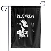 Billie Holiday Art Illustration Garden Flag — Drapeaux décoratifs