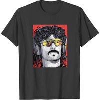 Dr Disrespect Portrait T-shirt T-shirts — Mens T Shirts